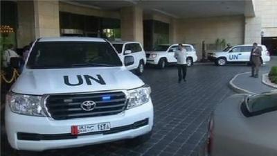 UN chemical weapons inspectors in Damascus