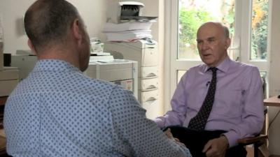 Vince Cable interviewed by Chris Jackson