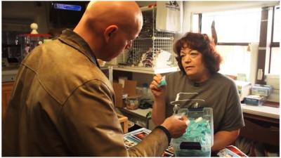 BBC's Jonny Dymond buys Breaking Bad candy in an Albuquerque store