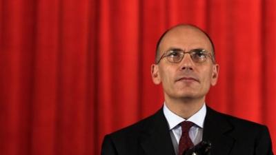 Italian Prime Minister Enrico Letta