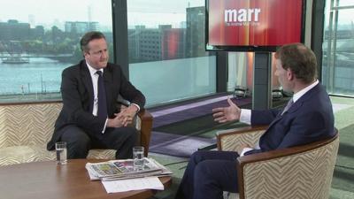 David Cameron on Andrew Marr show