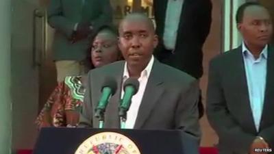 Kenya's Interior Minister Joseph Ole Lenku