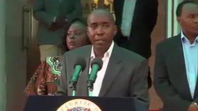 Kenya's Interior Minister Joseph Ole Lenku