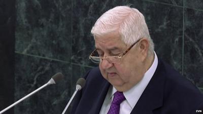 Syrian Foreign Minister Walid Muallem