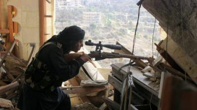 Syrian rebel fighter