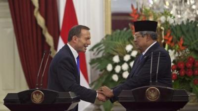 Tony Abbott and Susilo Bambang Yudhoyono