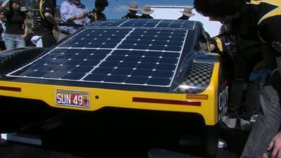 Solar powered sports car