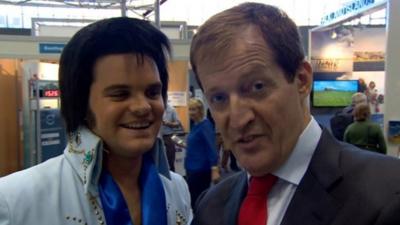 Alastair Campbell with Elvis