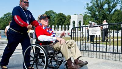 World War II veteran in Washington DC