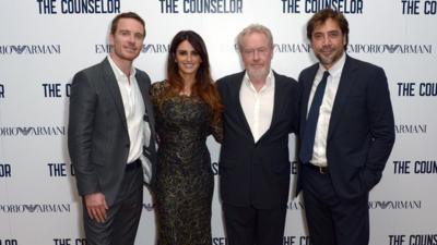 Michael Fassbender, Penelope Cruz, Ridley Scott and Javier Bardem