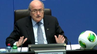 Fifa president Sepp Blatter