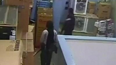 Still from CCTV footage in the mall