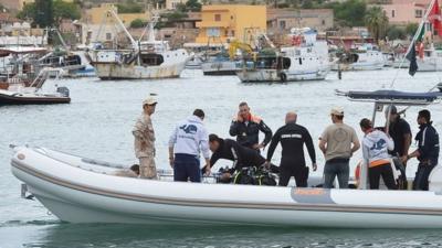 Lampedusa diving team