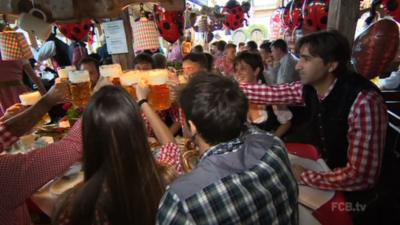 Bayern Munich at Oktoberfest