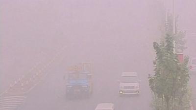 Smog cover large areas in north China