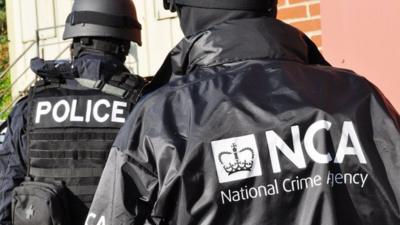 Officers of the newly formed National Crime Agency during a training exercise