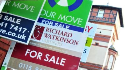 Estate agent signs