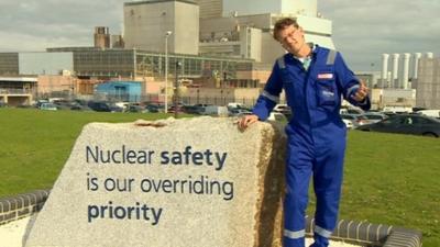 Mark Lynas at Hinkley Point power station