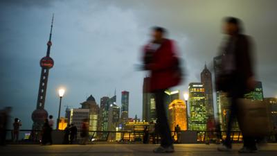 People walking in Shanghai