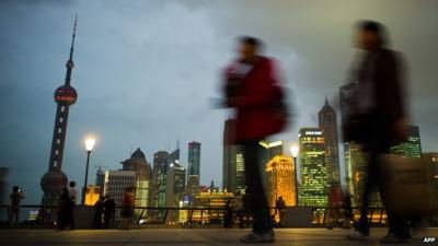 People walking in Shanghai