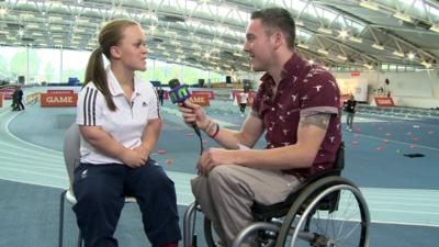 Ellie Simmonds and Martin Dougan