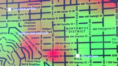 Pollution 'heat map'