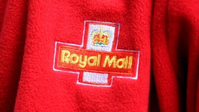 Royal Mail logo on jacket