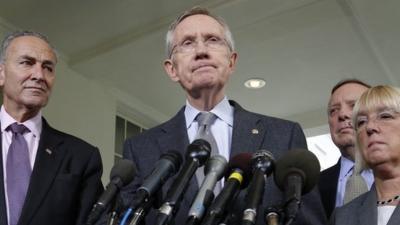 US Senate majority leader Harry Reid