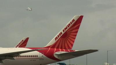 Air India plane tail