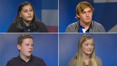 Raabiah Siddique Max Yuill, Jack Aitchison and Eloise Reinhardt
