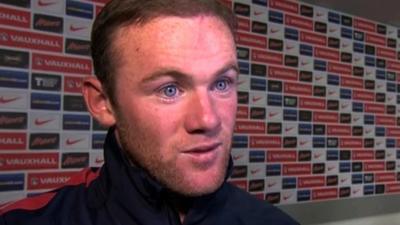 Wayne Rooney talks after England's 4-1 defeat of Montenegro at Wembley