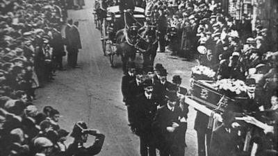 Funeral procession for Senghenydd victims