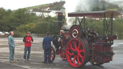 The hooter was sounded from a steam engine