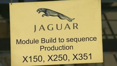 Jaguar production line