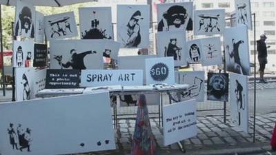 Banksy's New York stall