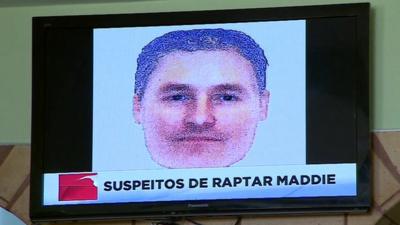 Picture of Portuguese TV showing e-fit