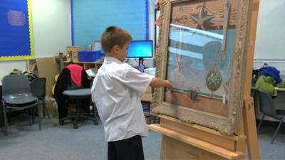 Pupils at Walkergate Primary School experience art first-hand