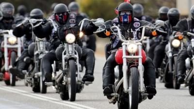 Rebels motorcycle club members