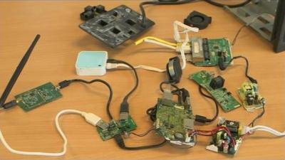 Computer hardware used by hackers in Antwerp attack