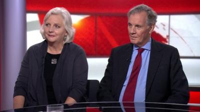 Juliet Lyon and Jonathan Aitken