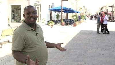 The BBC's Kassim Kayira in Lampedusa