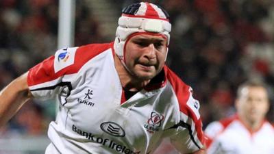 Rory Best in action for Ulster at Ravenhill