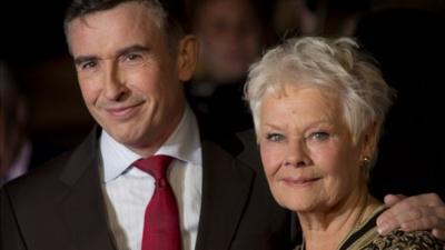 Steve Coogan and Judi Dench