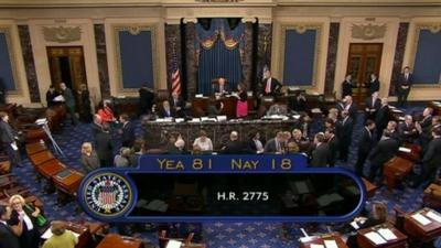 The vote is passed in the Senate