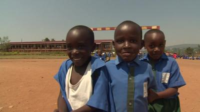 Schoolchildren in Rwanda