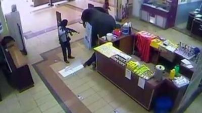 Gunman inside Westgate shopping mall