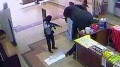 Gunman inside Westgate shopping mall