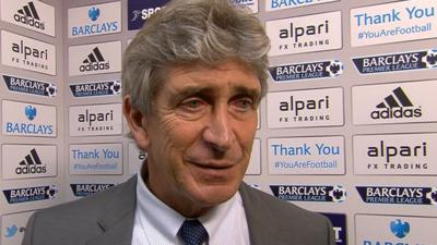 Manchester City manager Manuel Pellegrini