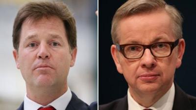 Nick Clegg, Michael Gove