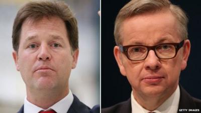 Nick Clegg, Michael Gove